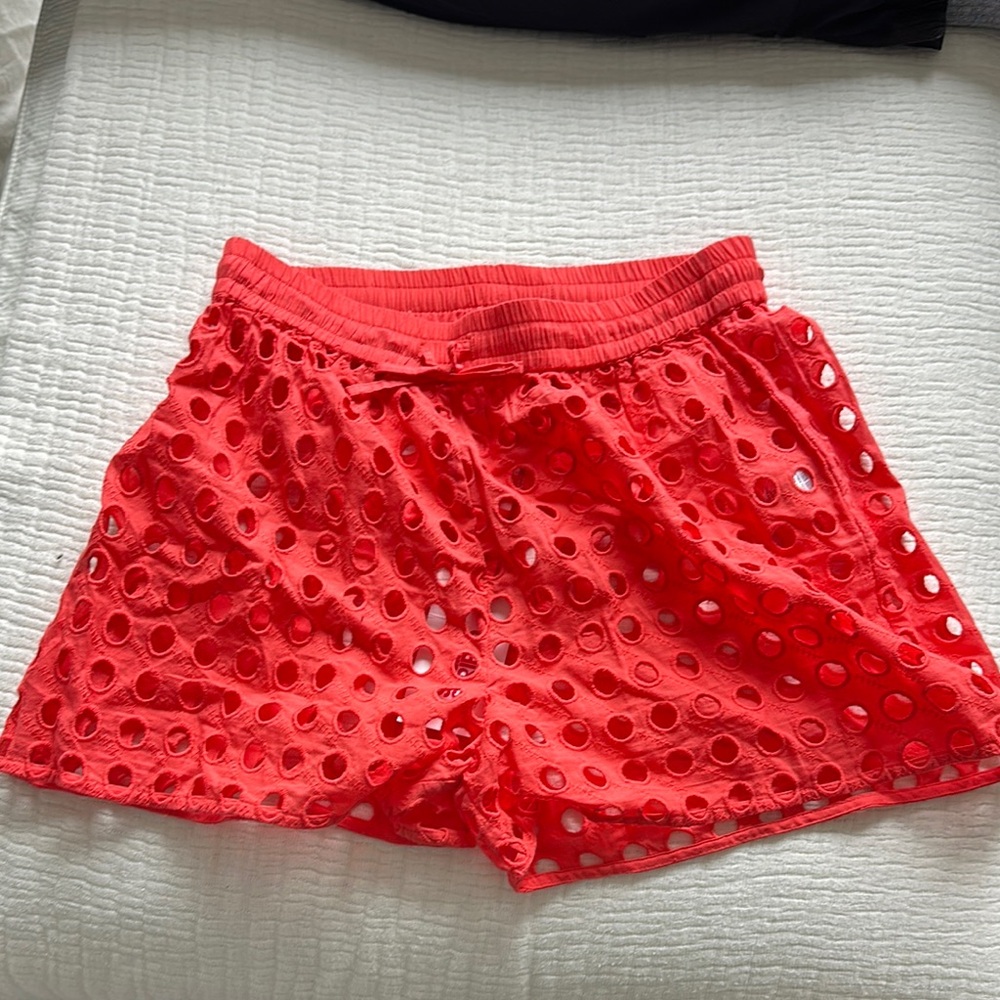 NWT Solid and striped cover up shorts